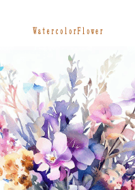 Watercolor Dry Flower-PURPLE 68
