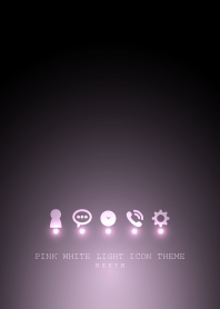 PINK WHITE LIGHT ICON THEME