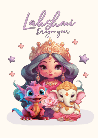 พระแม่ลักษมี & พระพิฆเนศ : ปีมังกร