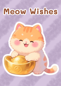 Meow Wishes (Purple)