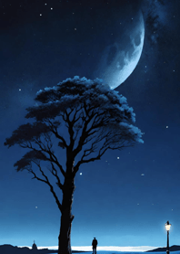 Bright Moon and Dawn 8866B6