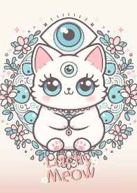 แมวนำโชค และดวงตาปีศาจ (สีน้ำทะเล)