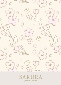 SAKURA flower shower ivory world