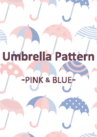 Umbrella pattern -PINK&BLUE-