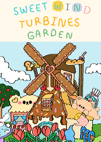 Sweet wind turbines garden