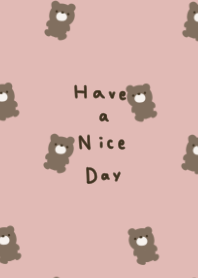 Full of pink beige and bears.