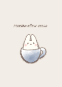 Marshmallow cocoa Rabbit*-navy-