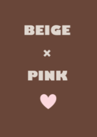 simple beige and pink