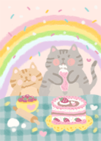 Kati and friend : cooking