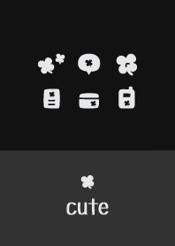 四葉 [黑色] 簡單