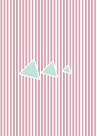 パステルカラー ストライプ-ピンク-