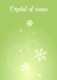 雪の結晶(黄緑)