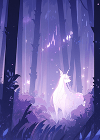 Forest unicorn (purple)