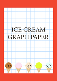ICE CREAM GRAPH PAPER-RED