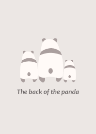 The back of the panda -Beige-