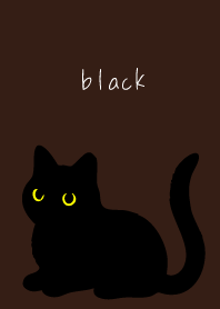Black Cat Holiday on brown