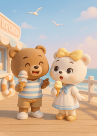 Seaside Ice Cream Sailor Style Fun