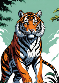 Fierce Tiger Ukiyo-e XfLO6