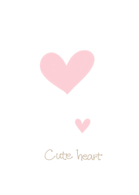 Cute with a heart