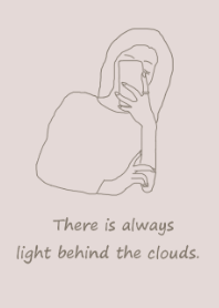 selfie girl =dusty beige=