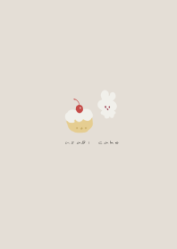 usagi cake -beige-