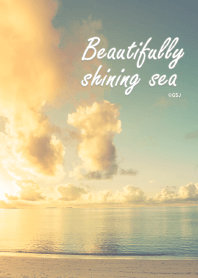 Beautifully shining sea from Japan