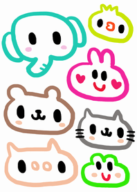 (animals x colorful)