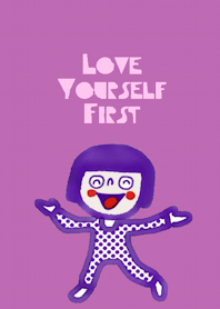 Purple Kid. Love yourself first.