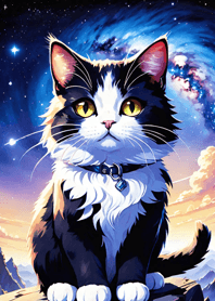 Night Moon Star Cat 15C674
