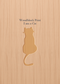 Woodblock Print Cat 7