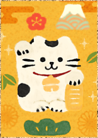 Good luck 2026 *Maneki Neko & Mt.Fuji*