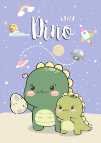 Dino Lover. violet