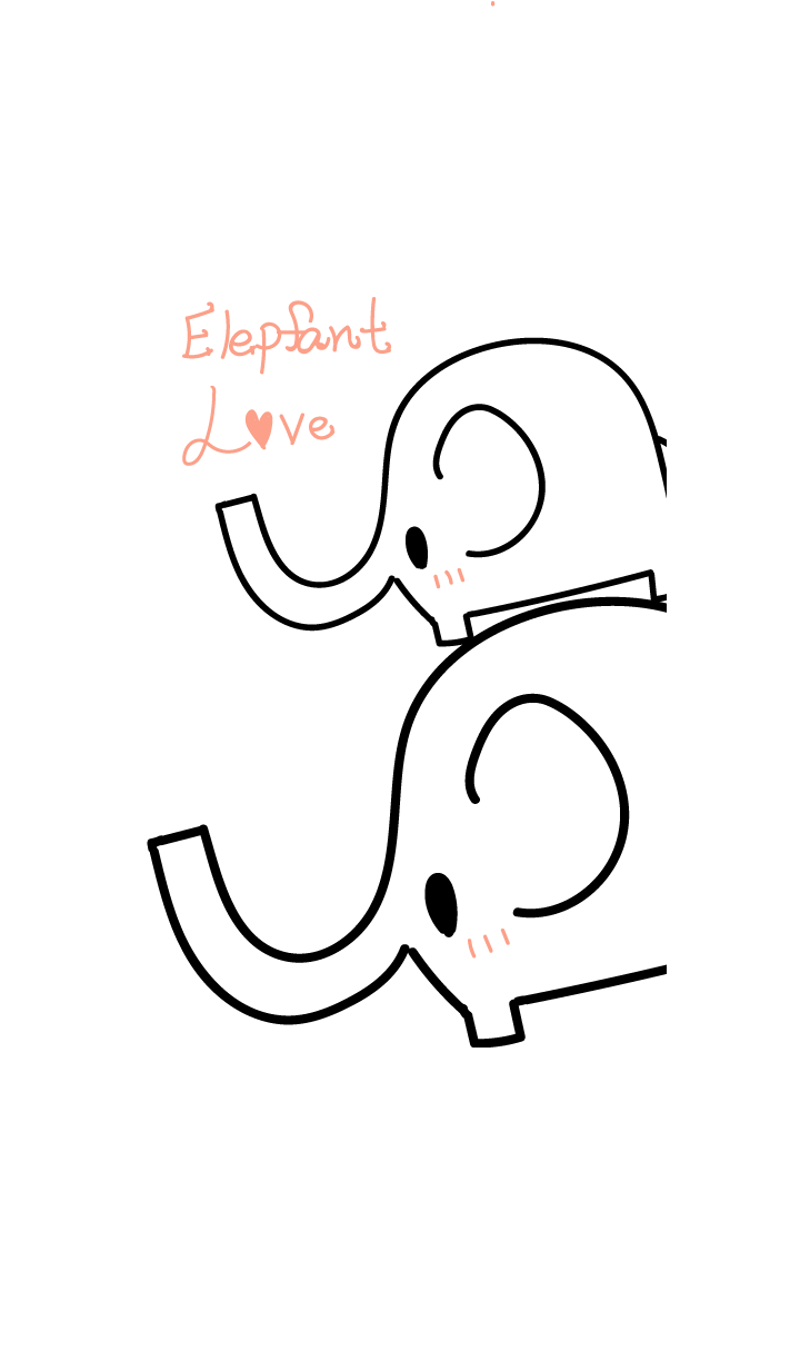 LOVE Elephant White g