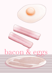 food 001-2 (bacon and eggs/Pink)