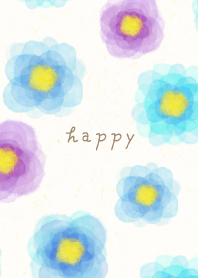 Watercolor Flower Blue18 from Japan