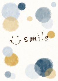 Smile - Adult watercolor Polka dot2-
