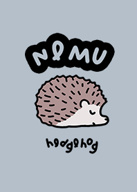 Hedgehog NEMU NEMU beige blue black.