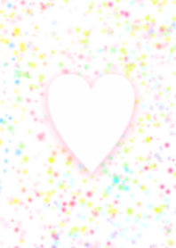 Pastel random dot,heart