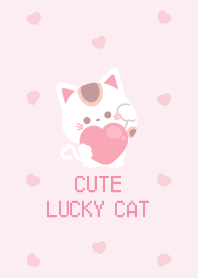 [Love luck] Cute Luck cat [pink]