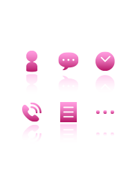 Gradation color icon2(pink)
