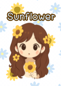 little sunflower girl