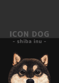 ICON DOG - shiba inu - BLACK/02