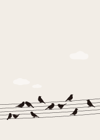 โน้ตนกบนสายไฟ9