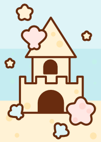 Pastel sand castle 9