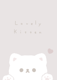 可愛的貓咪 / light beige