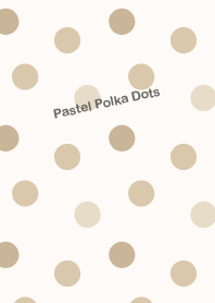 Pastel Polka Dots - Beige
