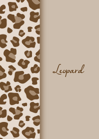 leopard dull beige