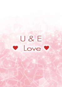 U & E Love Crystal Initial theme