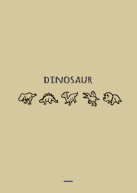 Beige Navy : Dinosaur and letters