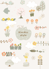 Flower patterns beige05_2